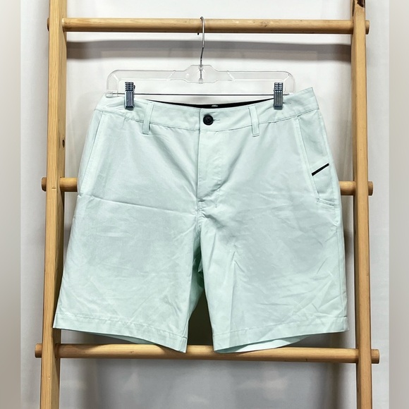 NITROUS BLACK Men's mint green flat front board shorts size 30 - Picture 2 of 12